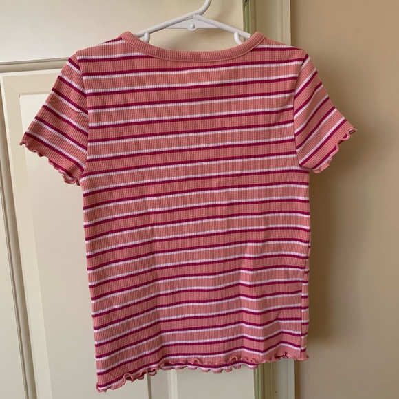 2 Wonder Nation Lettuce Edge 2 Button Tops Size Medium 7/8 - Picture 5 of 8